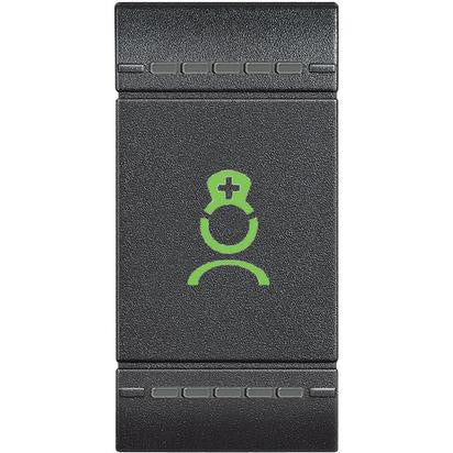 Living Light - Pulsante presenza WC 1P NC - L4034CM