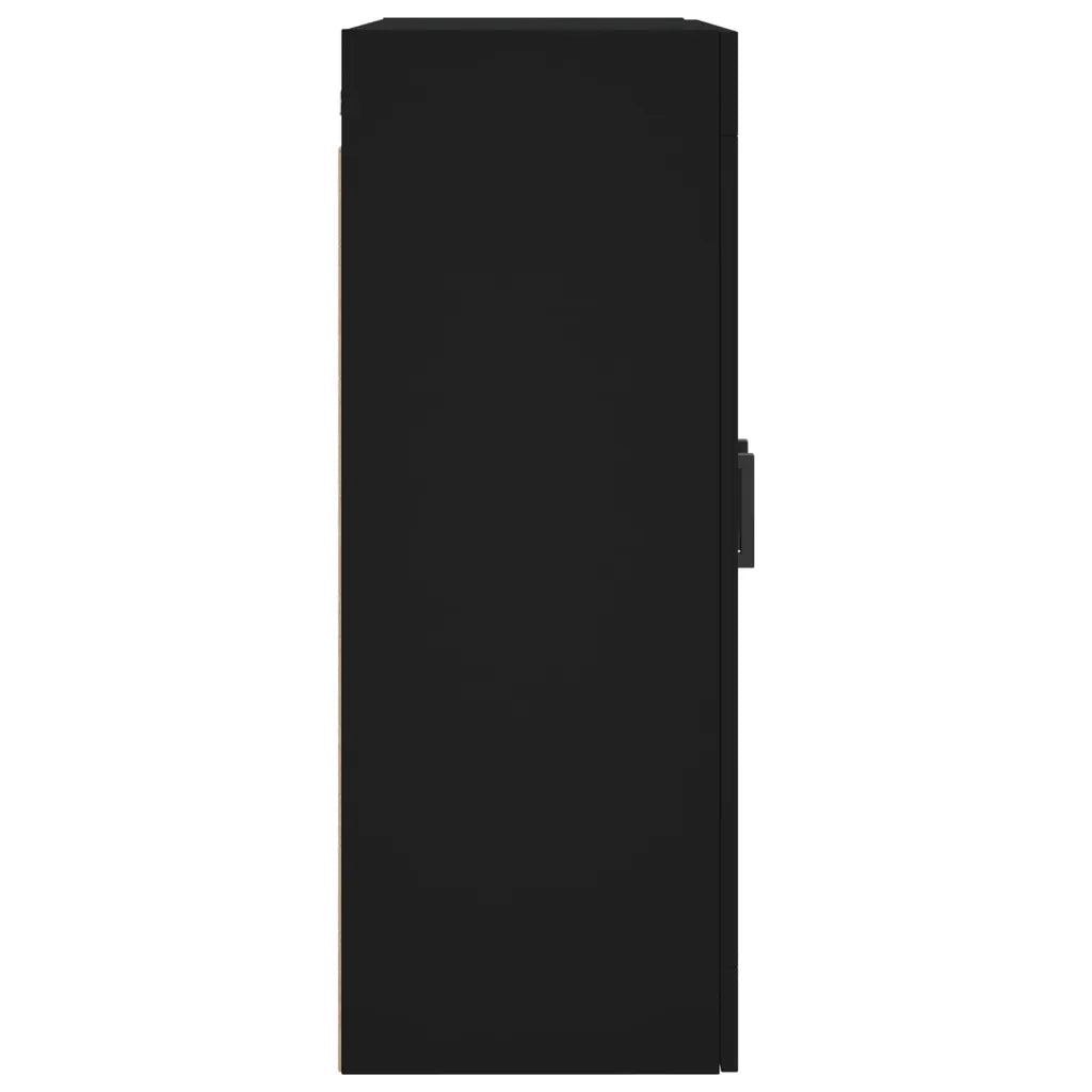 Mobile a Parete Nero 69,5x34x90 cm 828477