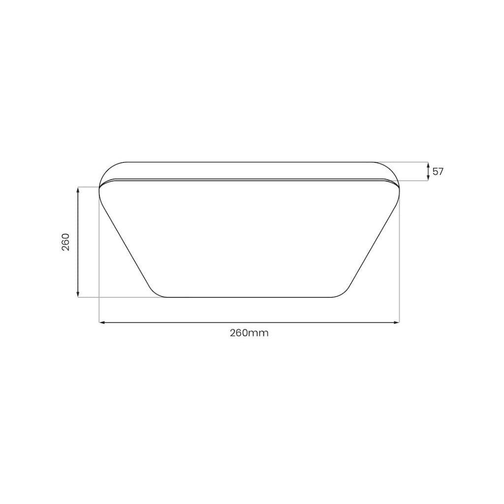 Plafoniera LED quadrata nera 26cm 11W 4000K NEMO Milagro