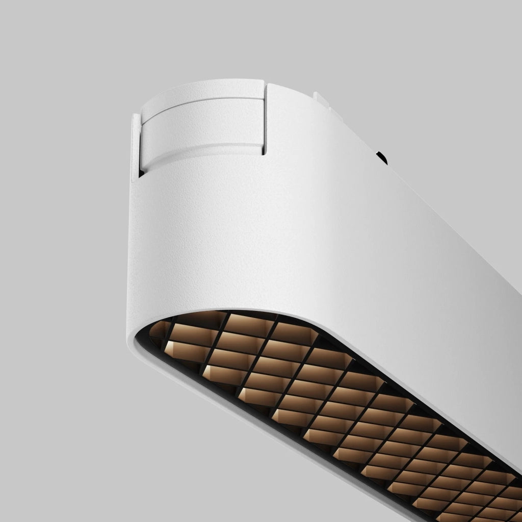 Maytoni Lampada da Binario Radity Basis Grid 1 luce LED integrato bianco metallo