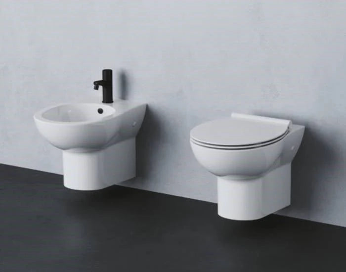 Sanitari sospesi Azzurra Fast terra wc + bidet copriwc
