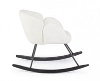 Poltrona Soggiorno 86x62x72 cm Sibilla in Bouclè Bianco