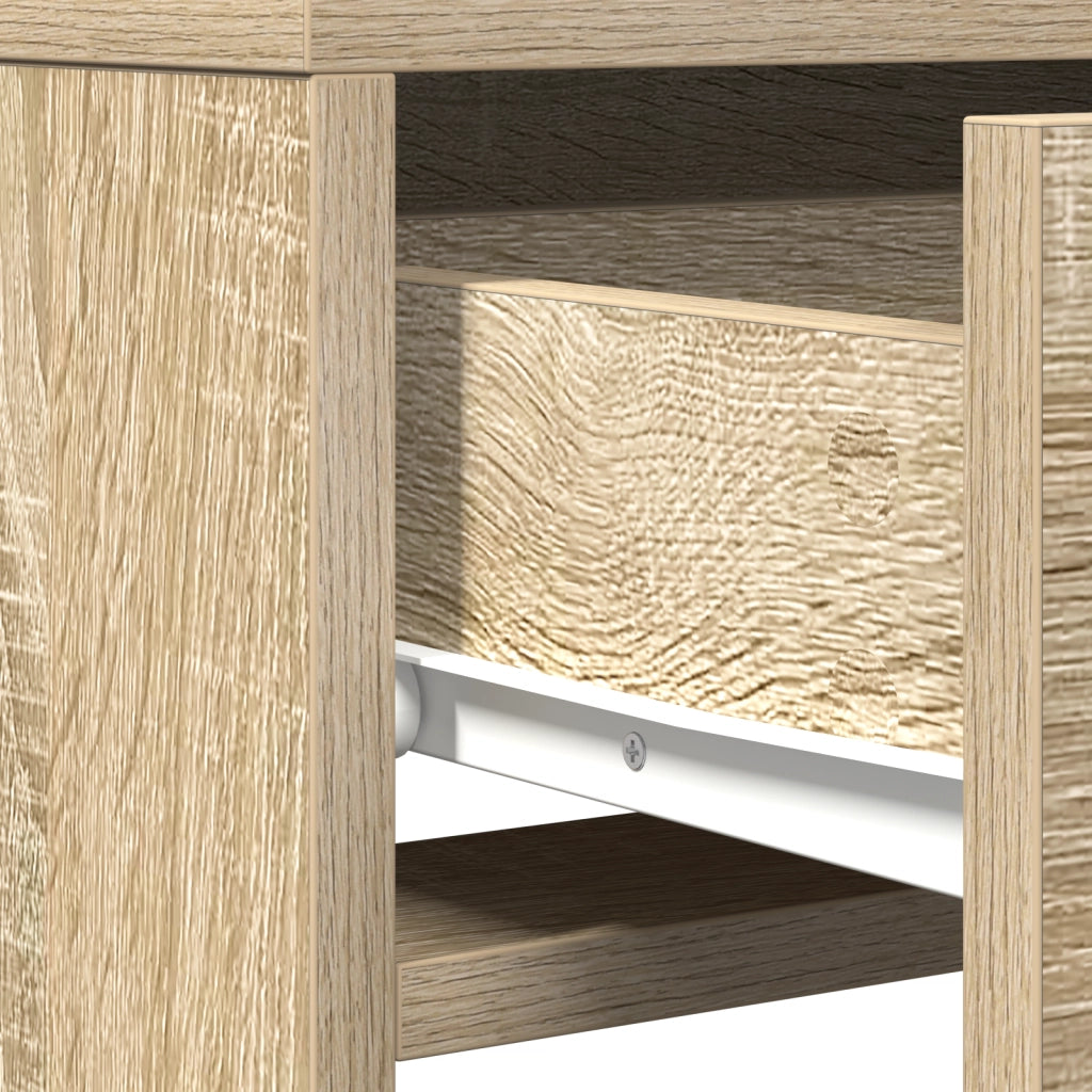 Toeletta con luci LED - Rovere di Sonoma - 50x41x140 cm