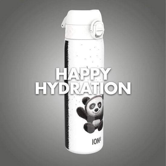 bicchiere da drink, 600 ml, senza zucchero, apertura con una mano, chiusura sicura, lavabile in lavastoviglie, coperchio a scatto, maniglia portatile, facile da pulire, duraturo, design panda