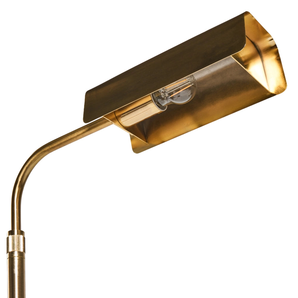 Lampada da terra con base in acciaio oro regolazione dell'altezza, stile moderno, interruttore on/off, stile glamour