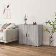 Credenza Grigio Sonoma 80x33x70 cm in Legno Multistrato 816566