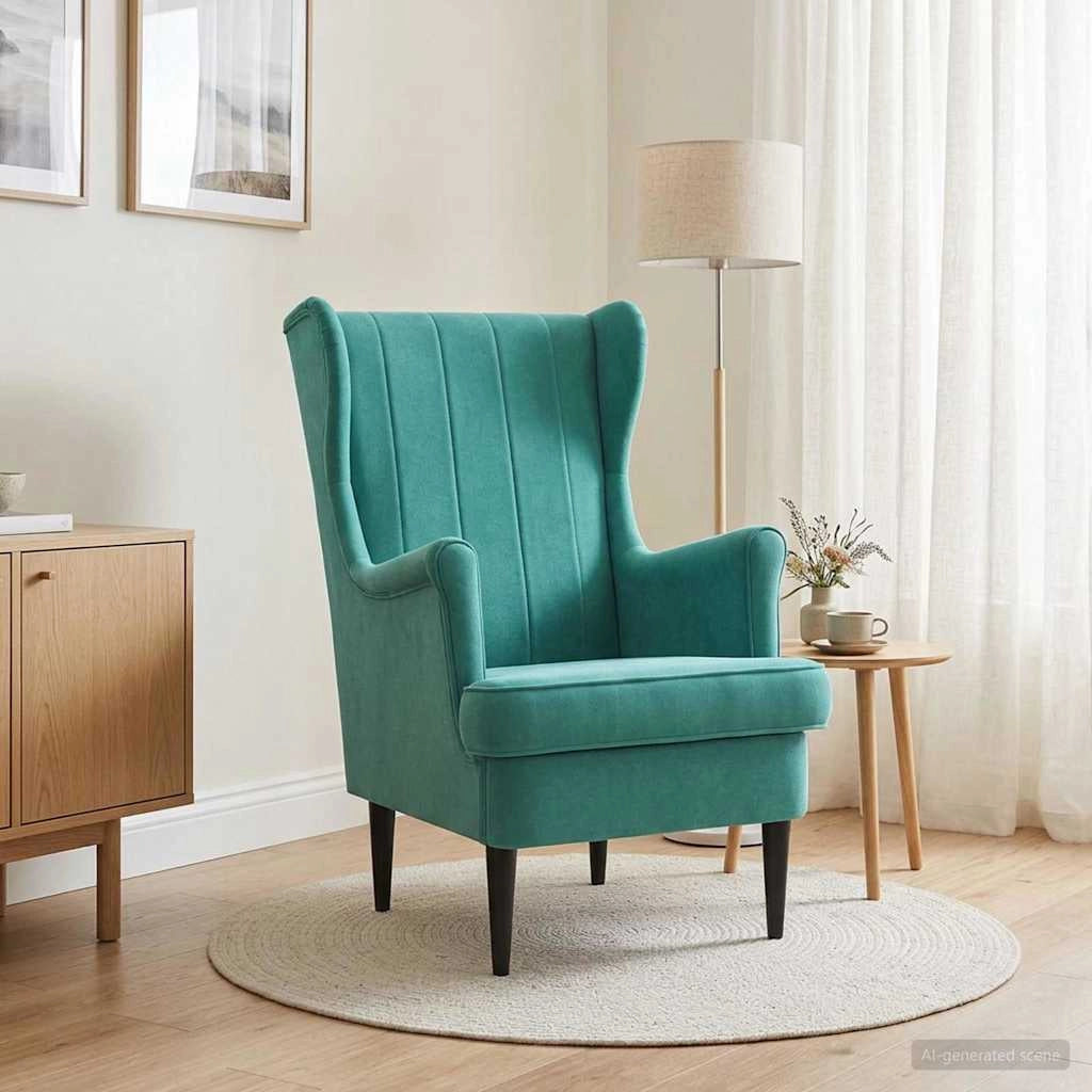 Poltrona Turchese Velluto 42029947