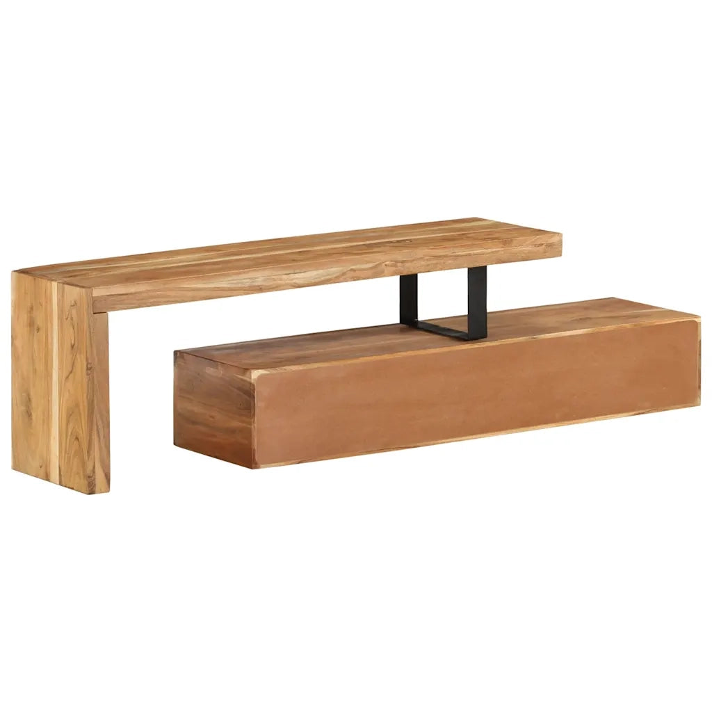 Mobile TV (118-200)x30x40 cm in legno massello di acacia 351780