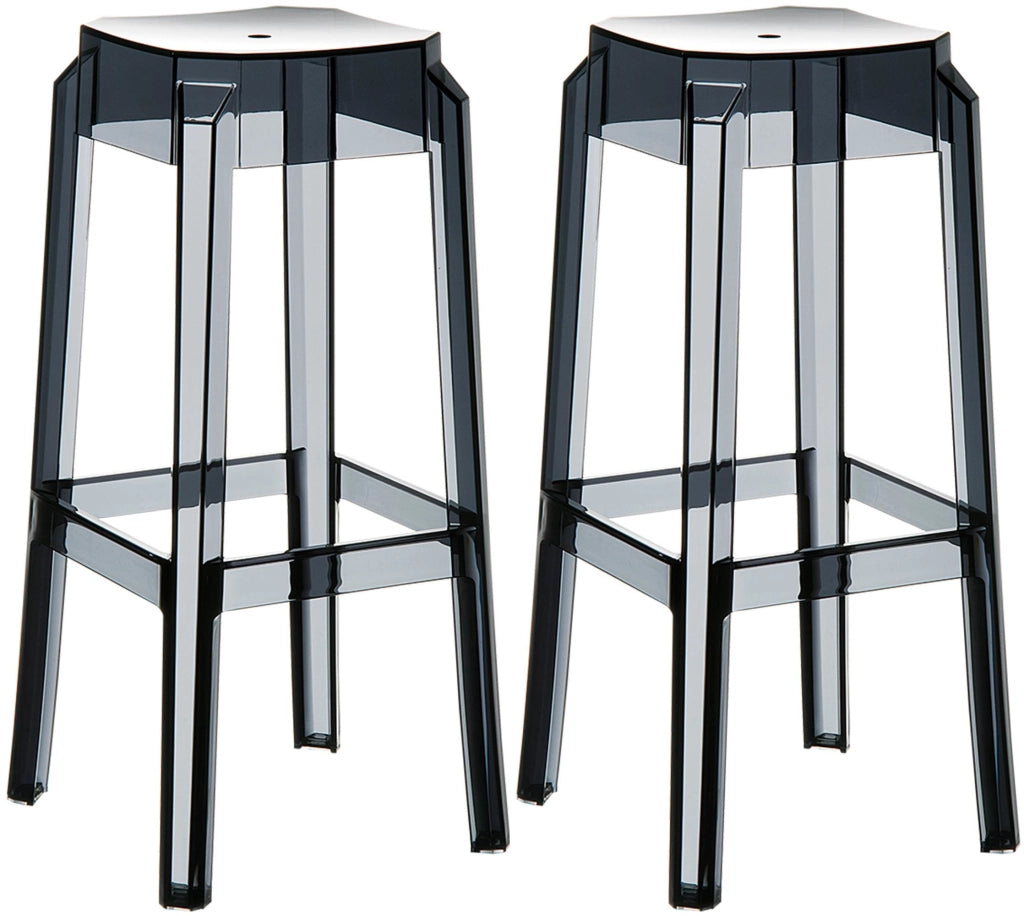 Set 2 sgabelli Outdoor FOX in Polipropilene nero