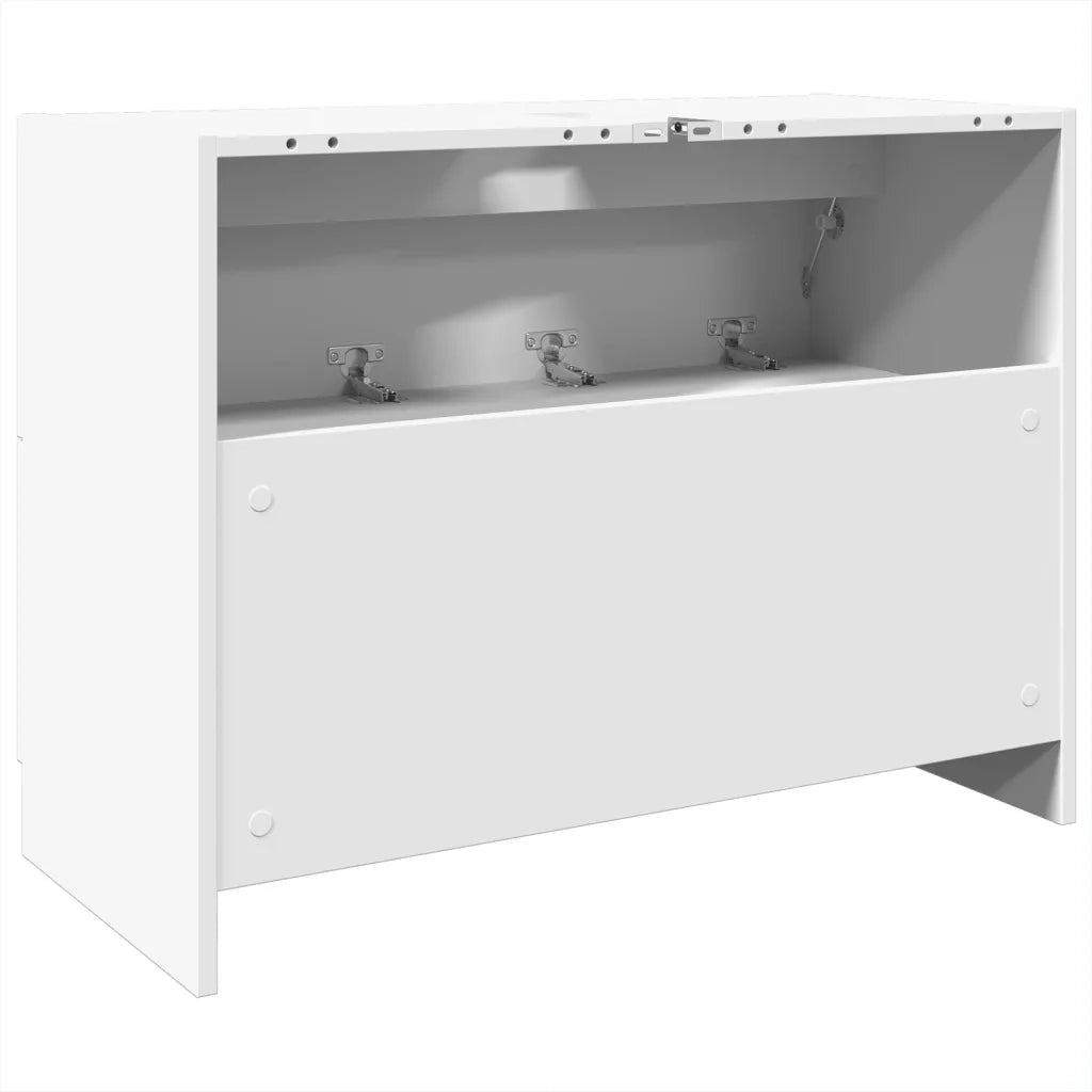Mobile Lavabo-Armadietto da bagno Bianco 78x37x59 cm in Truciolare