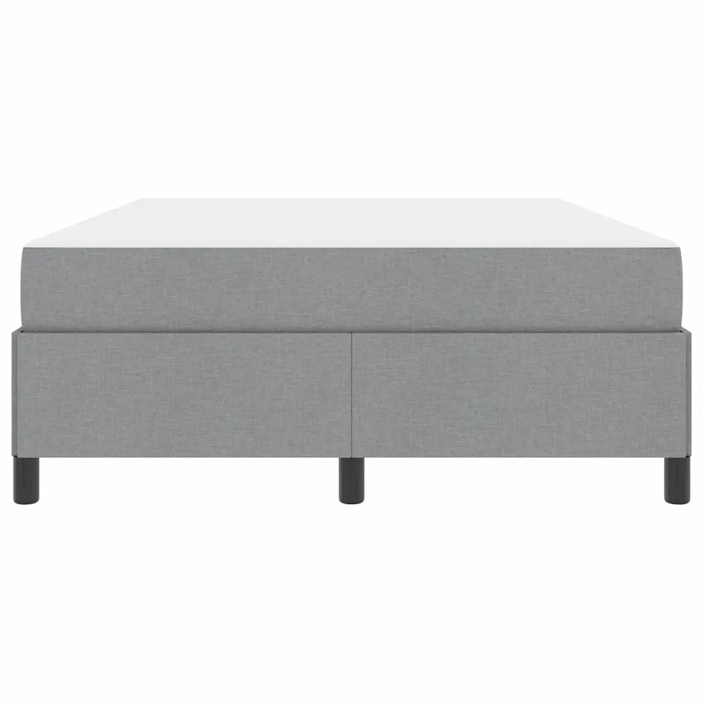 vidaXL Letto a molle Grigio chiaro e nero 140 x 200 cm