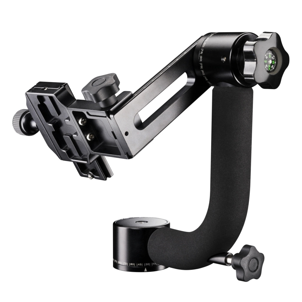 Mantona Gimbal TK-II testa del treppiede per teleobiettivo (capacità di carico 8 kg, peso 1,06 kg inclusa piastra a sgancio rapido), 20365