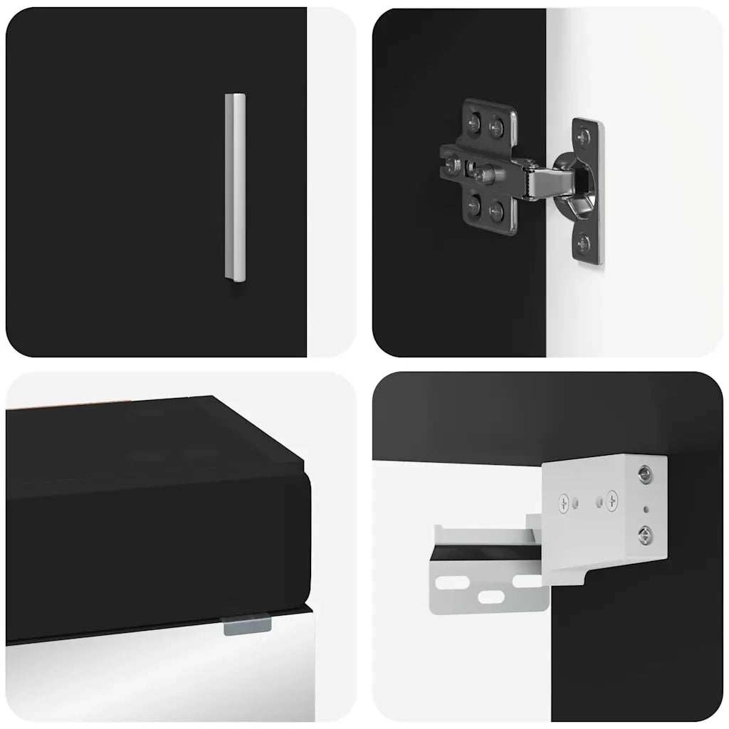 Set di mobili per il bagno TULUM Nero Legno multistrato 3398035