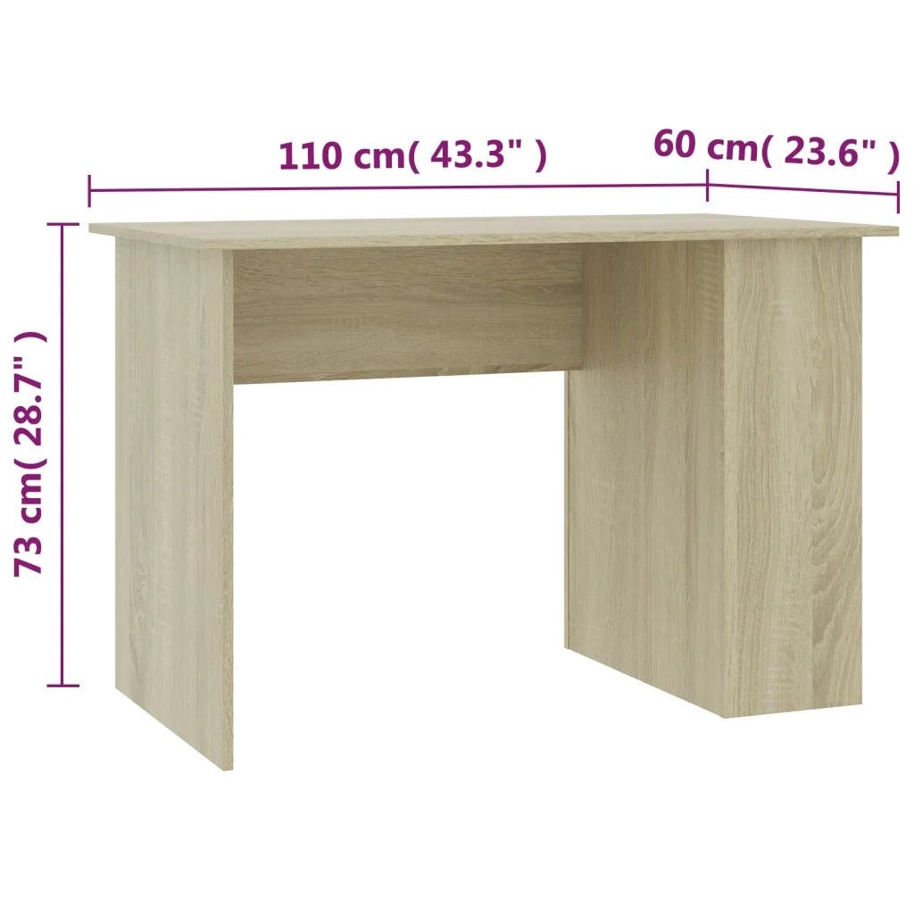 Scrivania Rovere Sonoma 110x60x73 cm in Truciolato cod mxl 73136