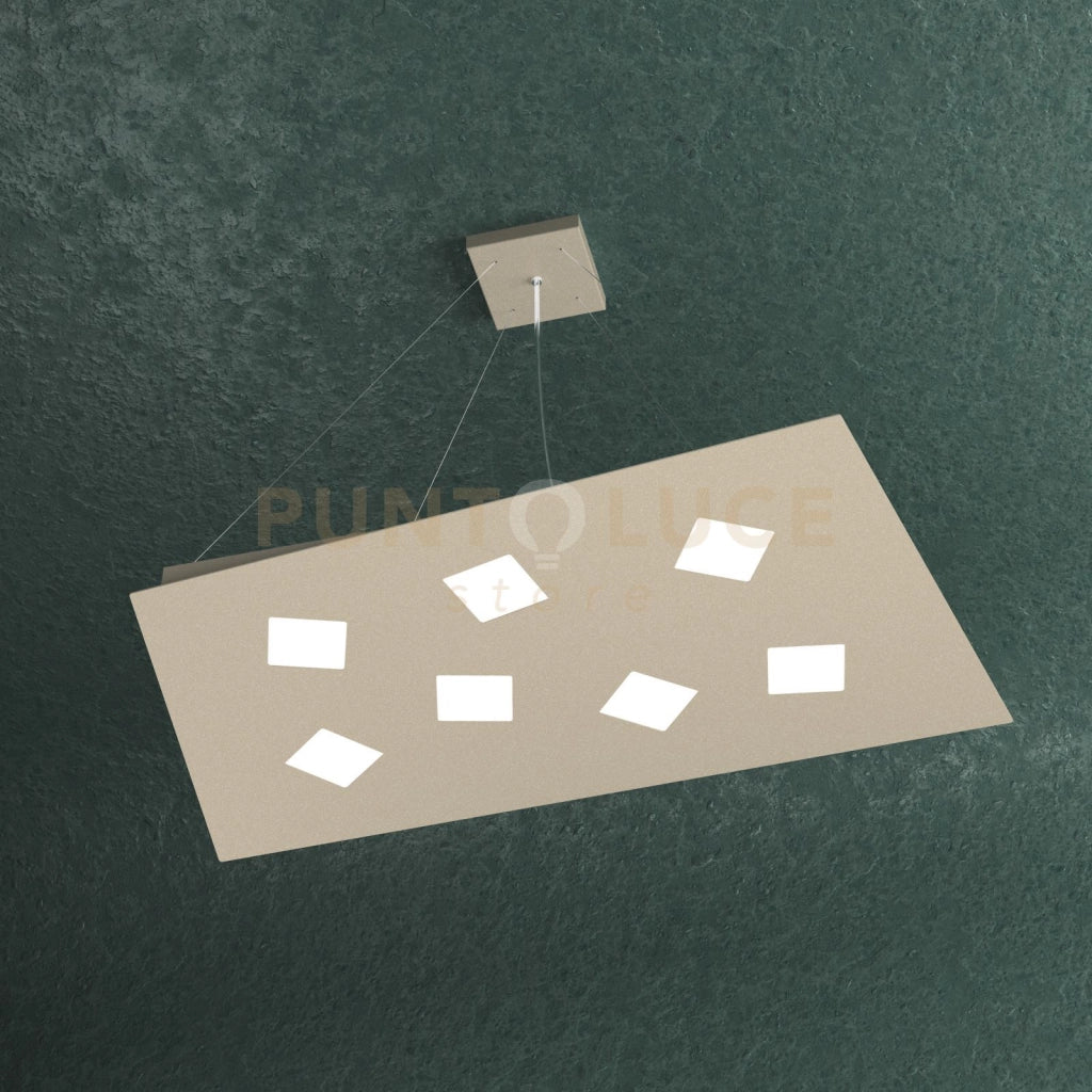 NOTE SOSPENSIONE 7+4 LUCI BIEMISSIONE LUCI SABBIA 1140-S7+4-SA