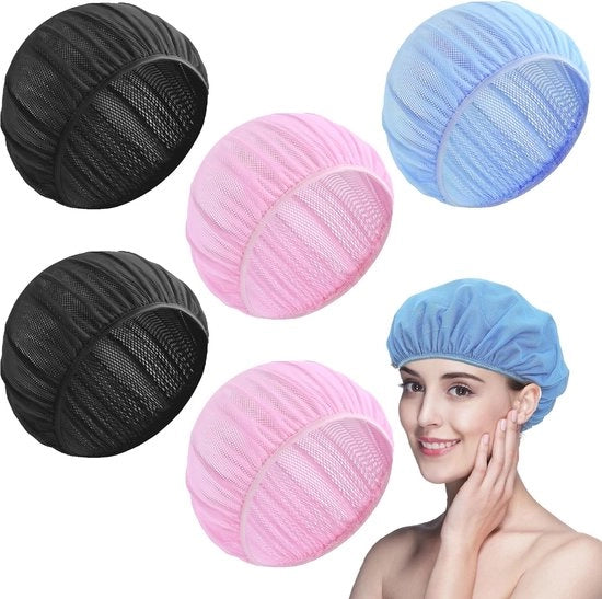 Cappello da Soggiorno con Mesh - Cappello da Cottura - Cappello da Notte - Materiale Elastico e Respirante