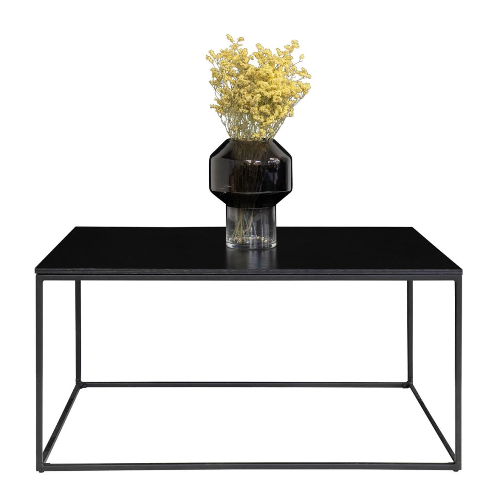 Tavolino Vita, Nero, Metallo, 60x90x45 cm