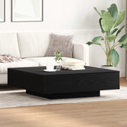 Tavolino da caffÃ¨  Nero Rovere 100x100x31 cm in legno ingegnerizzato
