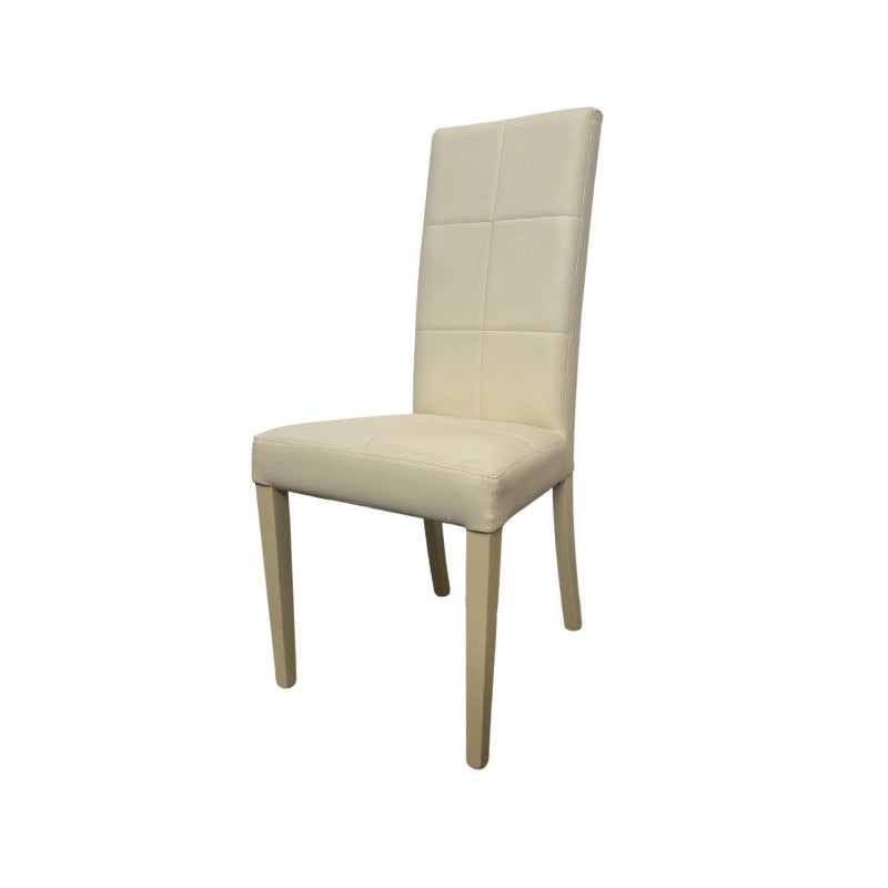 Sedia imbottita Giada standard colore beige set 2 pezzi