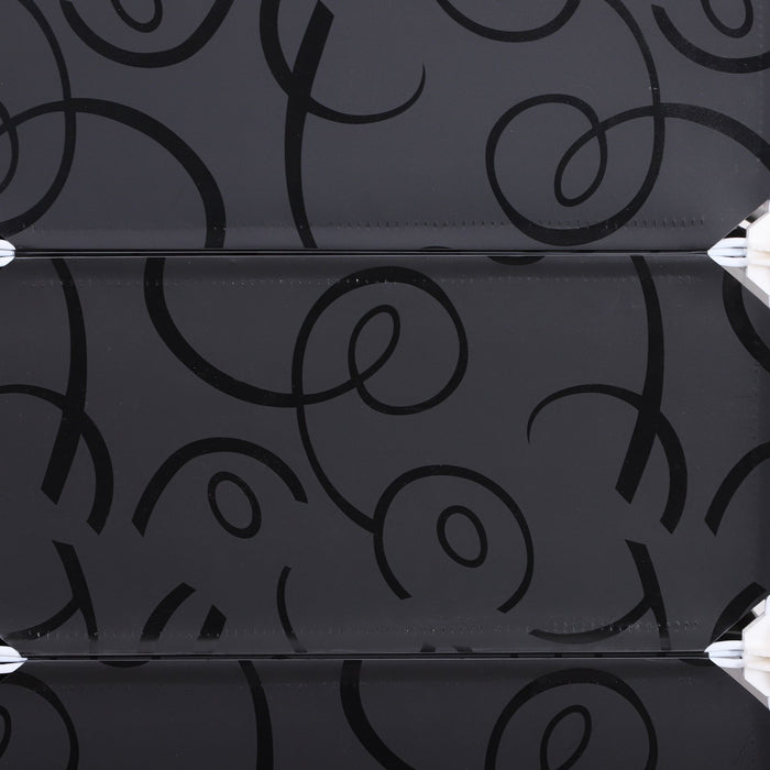 Easycomfort Scarpiera Salvaspazio Modulare da Ingresso in Plastica, 95x37x160cm, Bianco e Nero