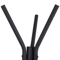 Easycomfort Appendiabiti ad Albero con 2 Ripiani Nero e Marrone in Metallo e Legno