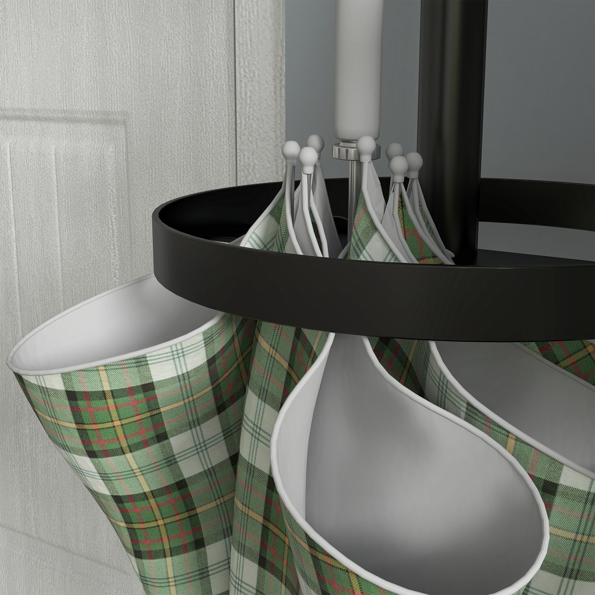 Easycomfort Appendiabiti da Terra con Portaombrelli e 8 Ganci a Disco in Metallo Ø34 x 177cm, Nero