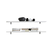 Coppia mensole bianco frassinato 120x23x2,2h LAMILMEN120BF