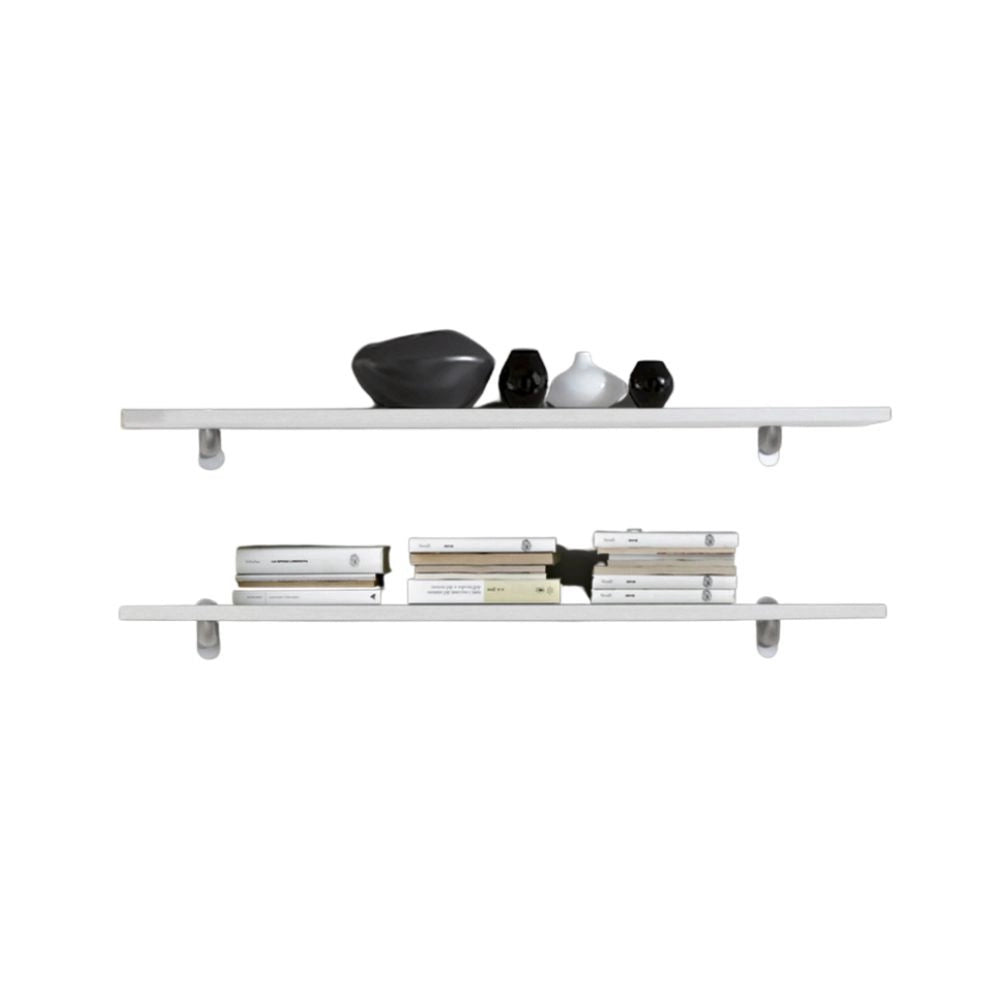Coppia mensole bianco frassinato 120x23x2,2h LAMILMEN120BF