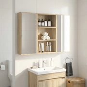 Armadio da bagno a muro Rovere Sonoma 40 x 16 x 62,5 cm