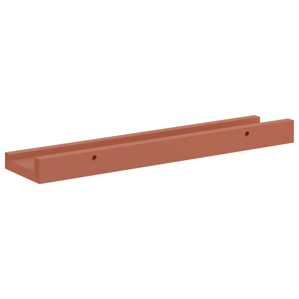Scaffale da parete 2 pcs Rosso 40 x 9 x 3 cm Legno multistrato
