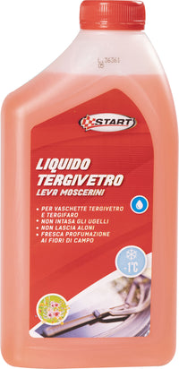 Liquido tergivetro leva moscerini profumato ai fiori di campo -1Â°C 1L