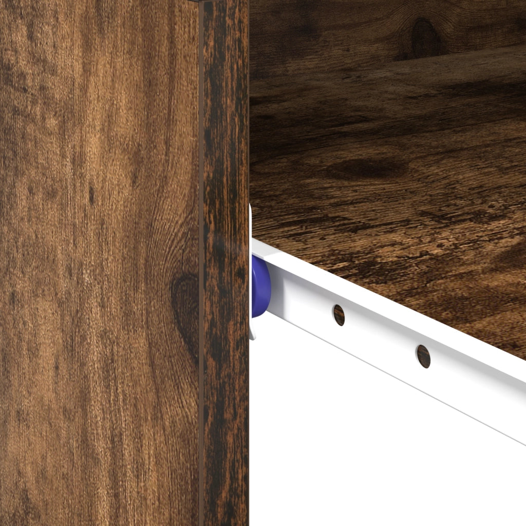 Scrivania per Computer Rovere affumicato Truciolare Compatta