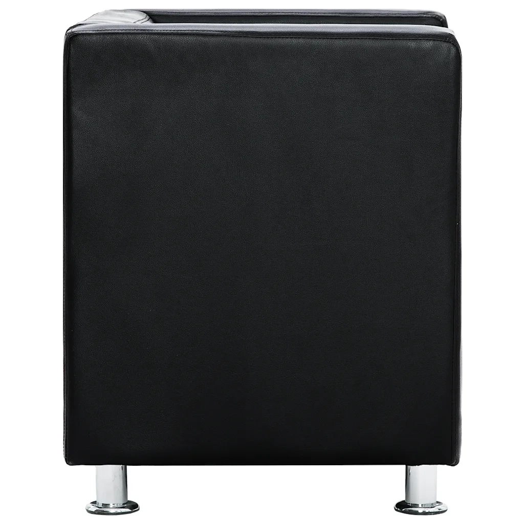 Poltrona a Pozzetto Nera in Similpelle cod mxl 64578