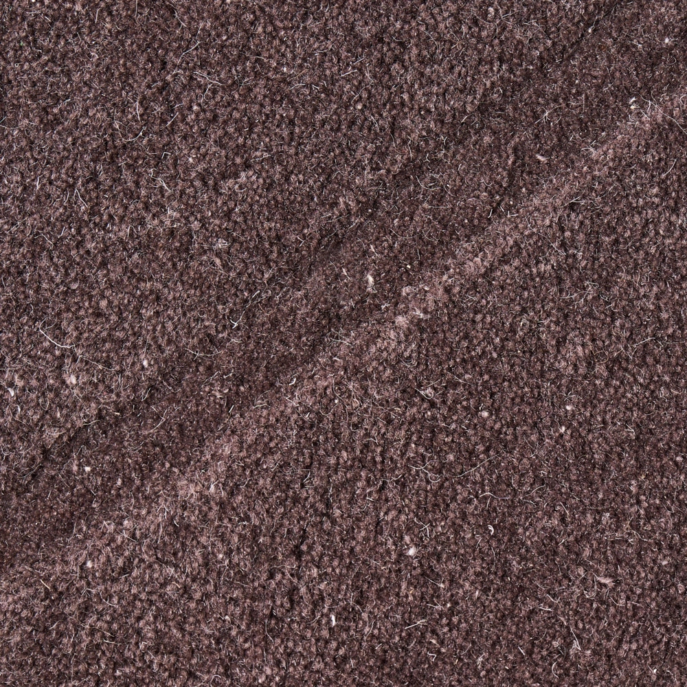Tappeto a forma di foglia tuftato a mano 160 x 230 cm marrone scuro elemento decorativo
