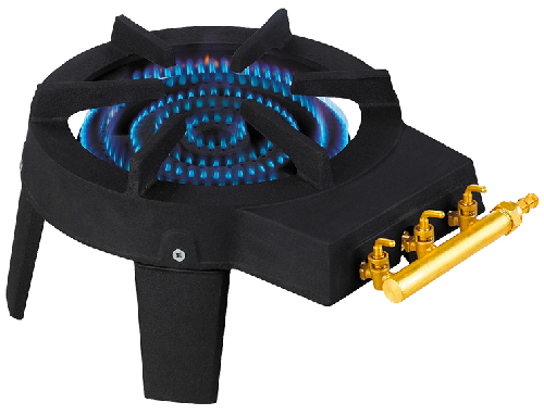 Fornellone gas maurer ghisa 3 rubinetti