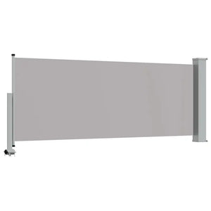 Tenda da Sole Laterale Retrattile 100 x 300 cm Grigia 45186