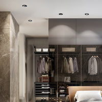 Faretto Incasso Moderno Oasis Metallo Nero 1 Luce Gu10 Fisso Ip20 D9