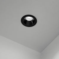 Faretto Incasso Moderno Oasis Metallo Nero 1 Luce Gu10 Fisso Ip20 D9