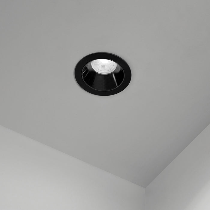Faretto Incasso Moderno Oasis Metallo Nero 1 Luce Gu10 Fisso Ip20 D9