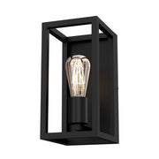 Applique industriale nera opaca Frame E27 15W Luminex