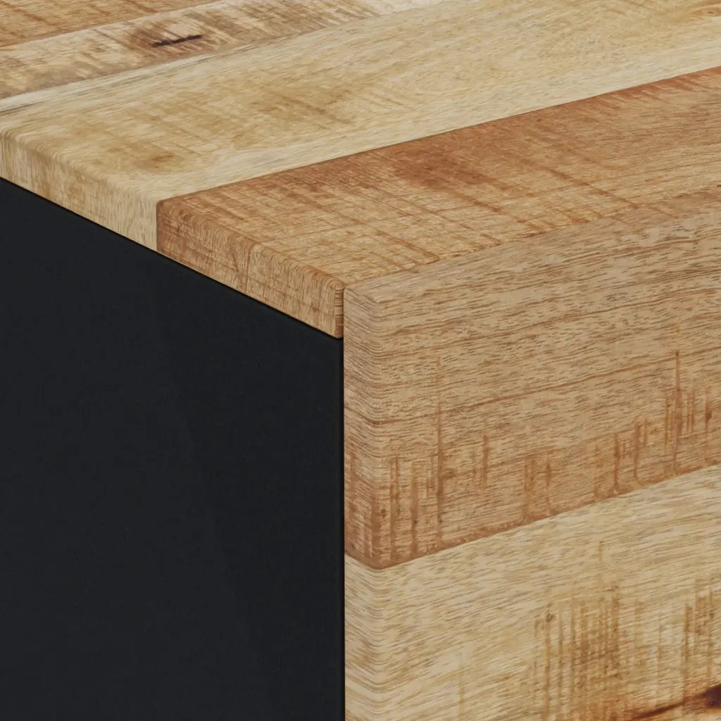 Comodino 40x33x46 cm in Legno Massello di Mango cod mxl 30238