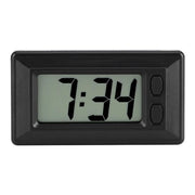 Orologio elettronico per dashboard - Orologio digitale ultradiscreto LCD - Utile per l'auto - Calendario orario digitale - Compatta e facile da utilizzare