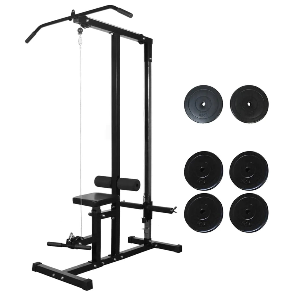 Torre per allenamento con pesi con dischi da 40 kg per sport e fitness (02_0000043)