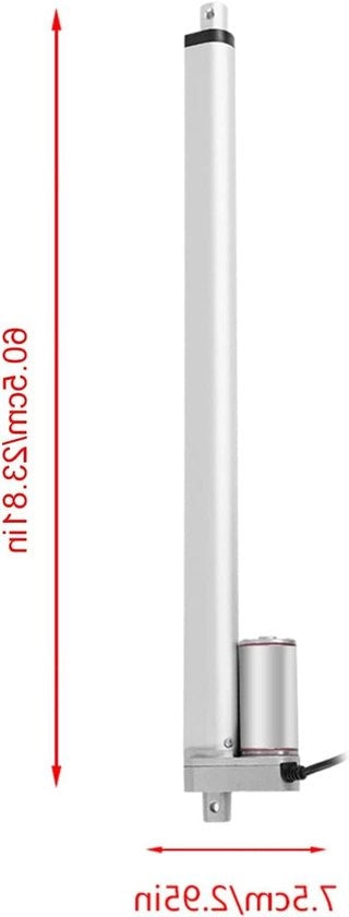 Attuatore elettrico da uso pesante 1000N attuatore lineare motore DC 12V - blocco di sicurezza per tavella e scrivania - 500mm di corsa.