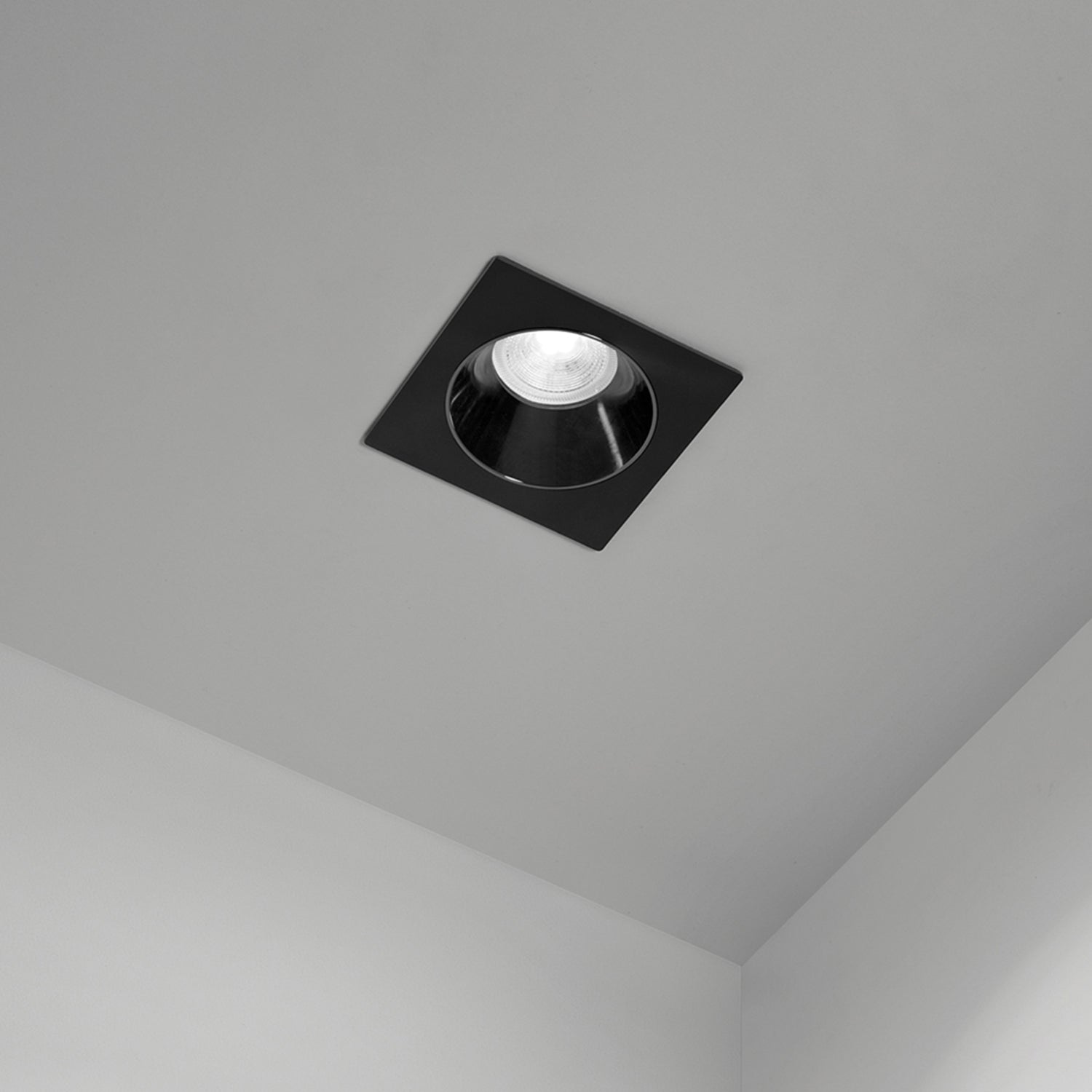 Faretto Incasso Moderno Oasis Metallo Nero 1 Luce Gu10 Ip20