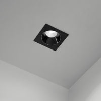 Faretto Incasso Moderno Oasis Metallo Nero 1 Luce Gu10 Ip20
