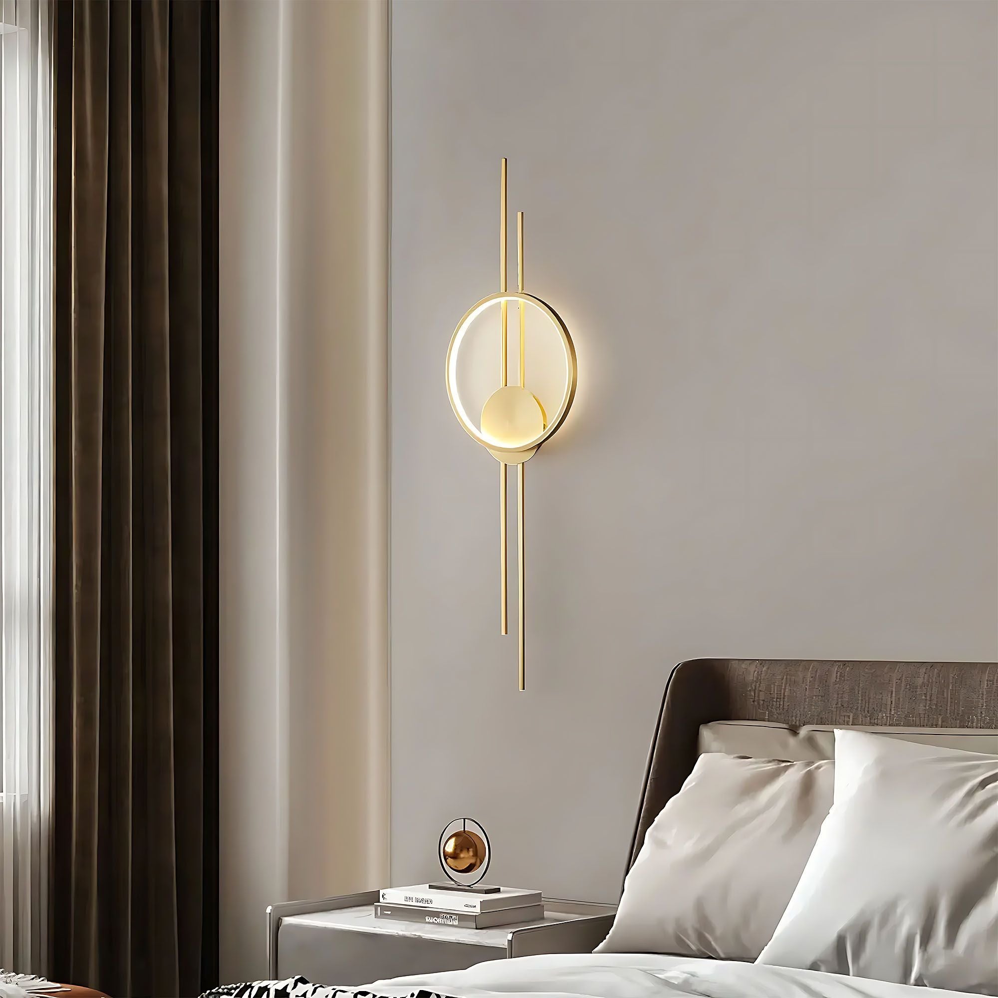 Applique Da Parete Led App1781-w Brush Gold