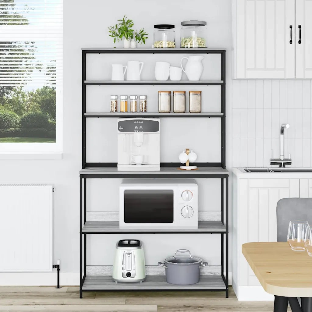 Mensola da cucina Grigio Sonoma 100 x 40 x 168 cm 883895
