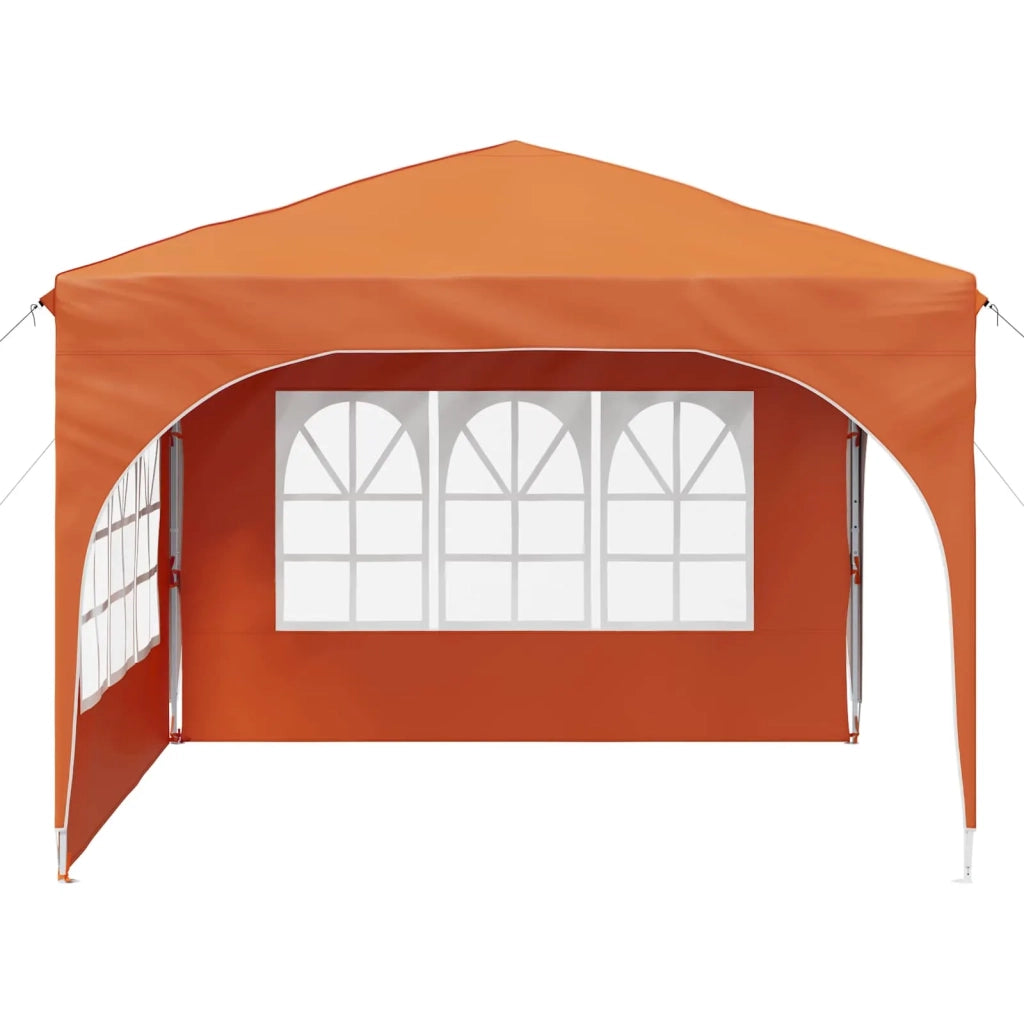 Tenda per feste a pop-up-Gazebo 290 x 290 x 245 cm Arancione 346165