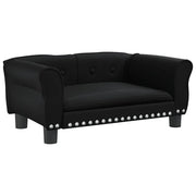 Lettino per Cani Nero 70x45x30 cm in Similpelle CFW1048868